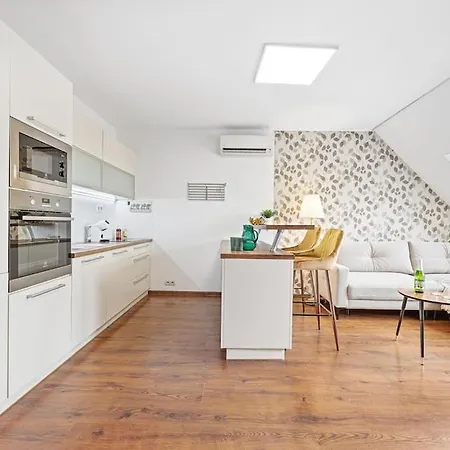 V Centre S Vyhladom Na Hrad A Parkovanim *